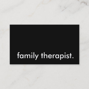 familjeterapeut. visitkort