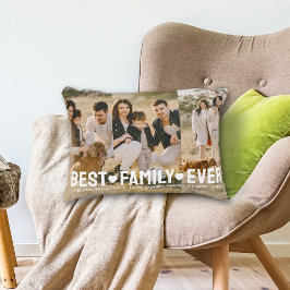 Familjetext - överlägg för den bästa familjen någo prydnadskudde