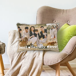 Familjetext - överlägg för den bästa familjen någo prydnadskudde