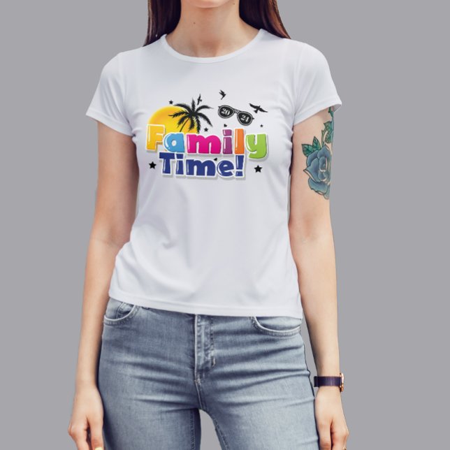Familjetid | Gör minnen tillsammans 2024 T-Shirt (Family Time travel, Adventure)
