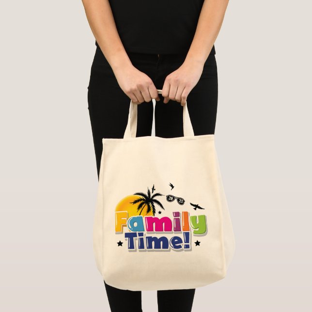 Familjetid | gör minnen tillsammans tygkasse (Framsida (produkt))