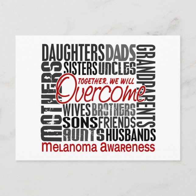 Familjetorgrafik Melanoma Vykort (Framsida)