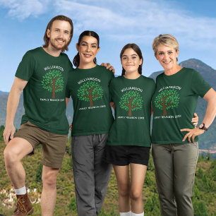 Familjeträd Coola Anpassade Matchande Återträff T Shirt