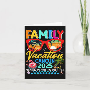 Familjeutflykt Cancun 2025 Sommar Matchande Grupp Kort