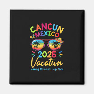 Familjeutflykt Cancunn Mexico 2025 Skapar Minnen Magnet