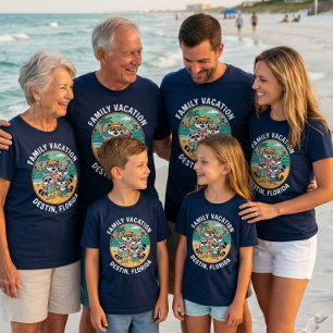 Familjeutflykt Destin Florida Matchande Grupp T-Sh T Shirt