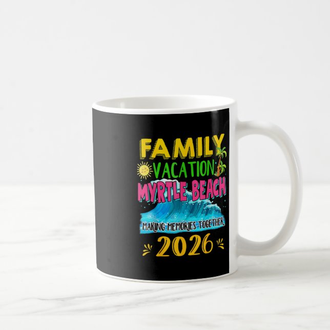 Familjeutflykt Myrtle Beach 2026 Semester Höstlov  Kaffemugg (Höger)