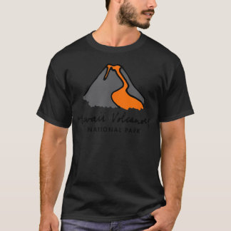 Familjeutflykt - Retro Hawaii Volcanoes National T Shirt