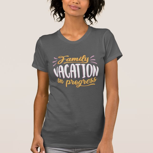 Familjeutflykt  t shirt (Framsida)