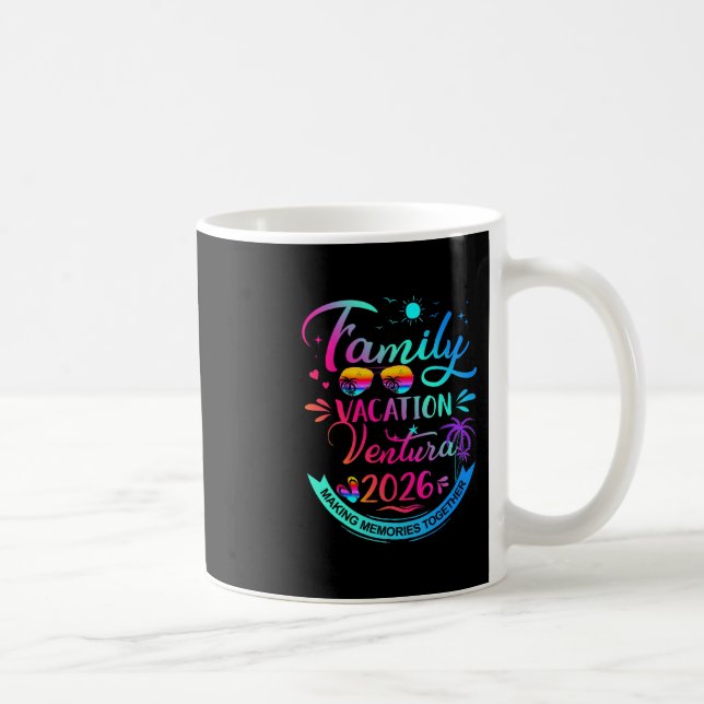 Familjeutflykt Ventura 2026 Palmträd Present  Kaffemugg (Höger)