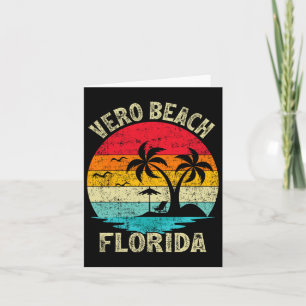 Familjeutflykt Vintage Retro Florida Vero Beach  Kort