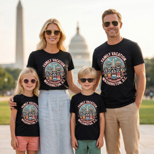 Familjeutflykt Washington DC Matchande Grupp T-Shi T Shirt
