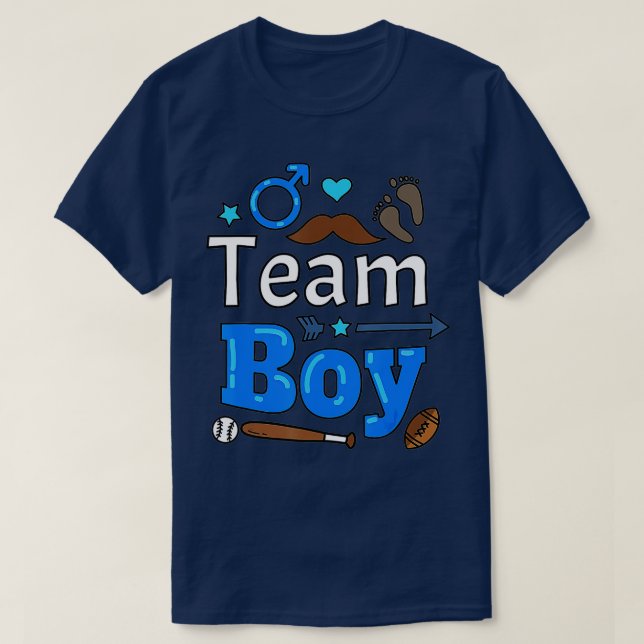 Familjeutrustning för babyskor - Team Boy Girl Gen T Shirt (Design framsida)