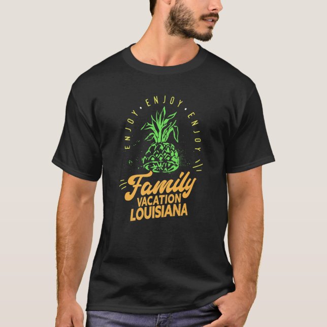 Familjevacation Louisiana Matching Family Group Lo T Shirt (Framsida)