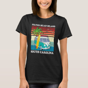 Familjevacation Retro South Carolina Hilton Head I T Shirt