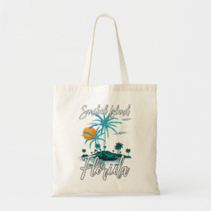Familjevacation Retro Sunset Florida Sanibel Islan Tygkasse