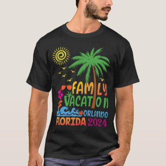 Familjevakation 2024 Orlando Vacation Resa 2024 T Shirt