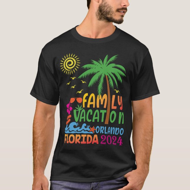 Familjevakation 2024 Orlando Vacation Resa 2024 T Shirt (Framsida)