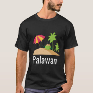 Familjevakning i Palawan Beach Handflatan Träd T Shirt