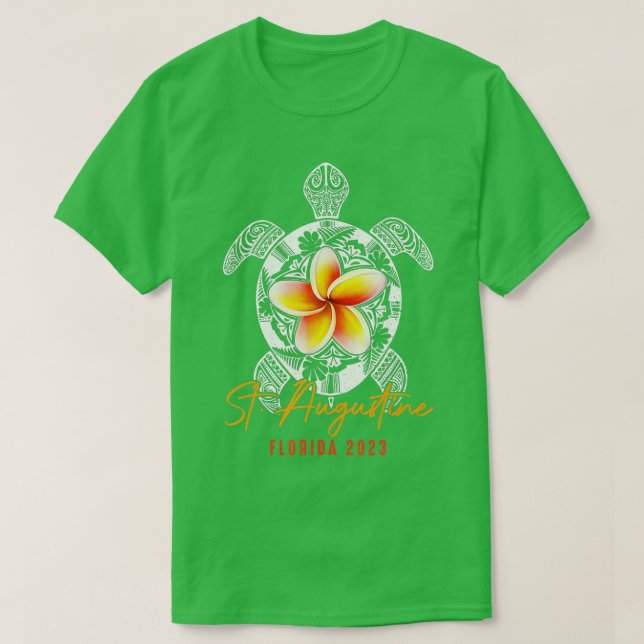 Familjevakning i St Augustine Florida Sea Turtles  T Shirt (Design framsida)