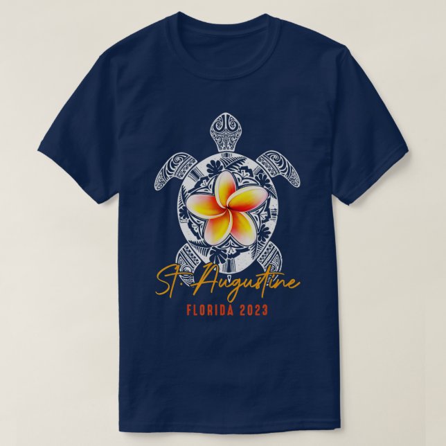 Familjevakning i St Augustine Florida Sea Turtles  T Shirt (Design framsida)