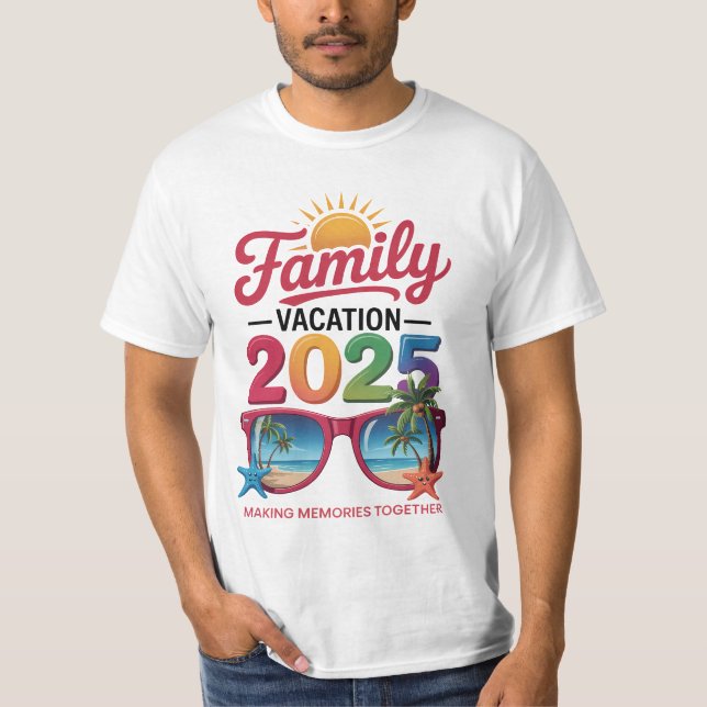 Familjevaktion 2025-minnen resetjänst för Resor T Shirt (Framsida)