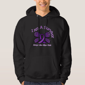 Familjevåldfjäril mig förmiddag en överlevande sweatshirt med luva