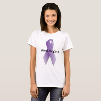 Familjevåldmedvetenhetavbrott cykla t-shirt
