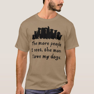Familjevänner i hund hundar t shirt