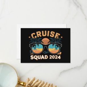 Familjevänner Vacation Cruising Frakt Resa 2024 Tack Kort