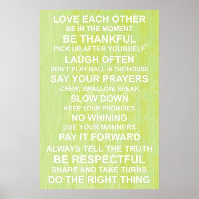 Familjevärden Poster (Framsidan)