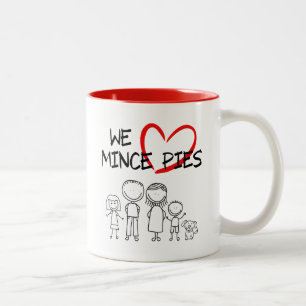 Familjevärden - Vi Kärlek Mince Paj Två-Tonad Mugg