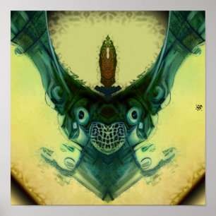 Familjevila - mönster pareidolia poster
