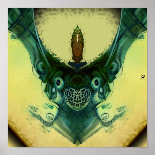 Familjevila - mönster pareidolia poster (Framsidan)