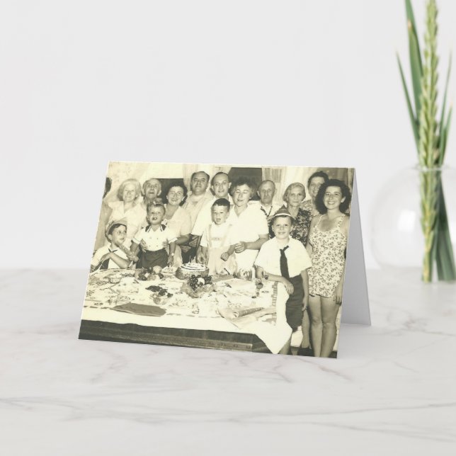 FAMILJFÖDELSEDAGSFEST! KORT (Framsida)