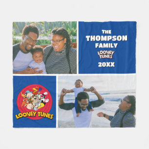 familjfoto för teckenfamiljen LOONEY TUNES™ Logoty Fleecefilt