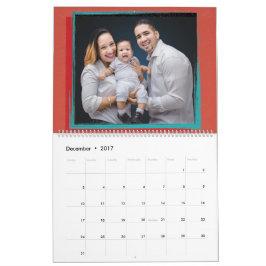 Familjfoto skapar din egna fotokalender kalender