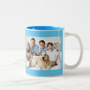 Familjfotodesign Två-Tonad Mugg