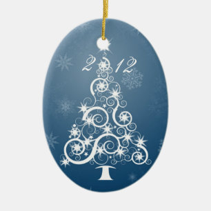 FamiljHeirloom, årlig prydnad. (skräddarsy), Julgransprydnad Keramik