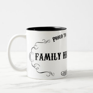 Familjhistoriker Två-Tonad Mugg