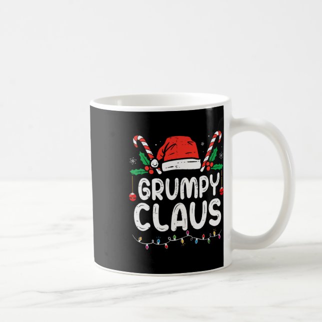 Familjjul Pajama Julafton Ljus Grumpy Claus Kaffemugg (Höger)