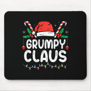 Familjjul Pajama Julafton Ljus Grumpy Claus Musmatta