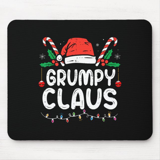 Familjjul Pajama Julafton Ljus Grumpy Claus Musmatta (Framsidan)
