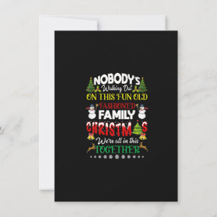 Familjjulen är vi alla i det här tillsammans Merry Inbjudningar