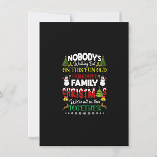 Familjjulen är vi alla i det här tillsammans Merry Inbjudningar