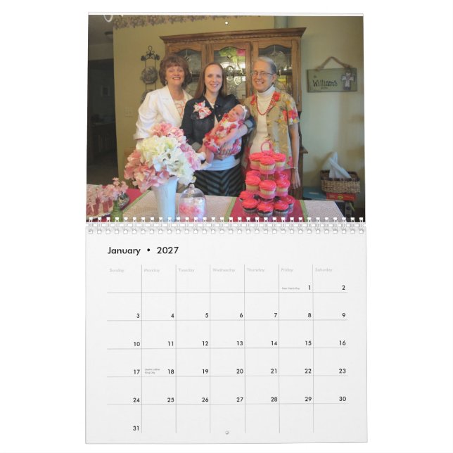 FAMILJKALENDER FÖR 2015 BRADD KALENDER (Jan 2027)