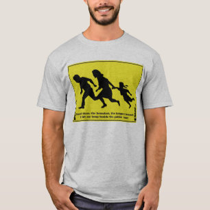 Familjkorsning vägmärke t shirt