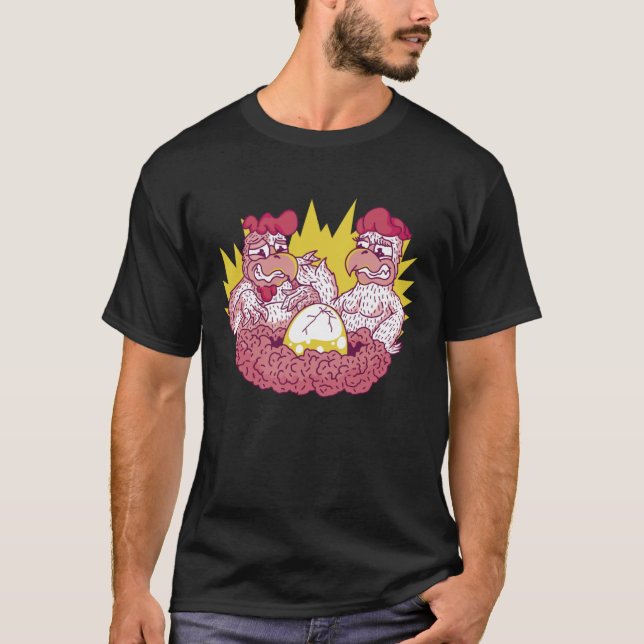 Familjkycklingar T Shirt (Framsida)
