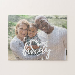 Familjmanus | Anpassad familjefoto Pussel