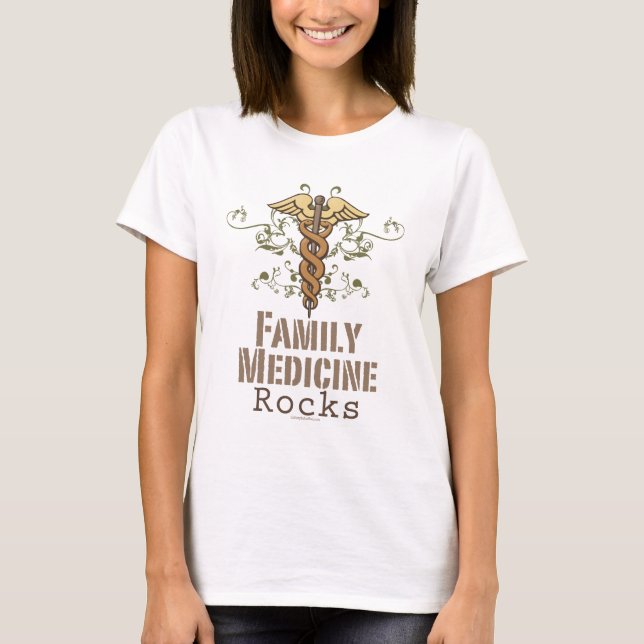 Familjmedicinen vaggar T-tröja T Shirt (Framsida)